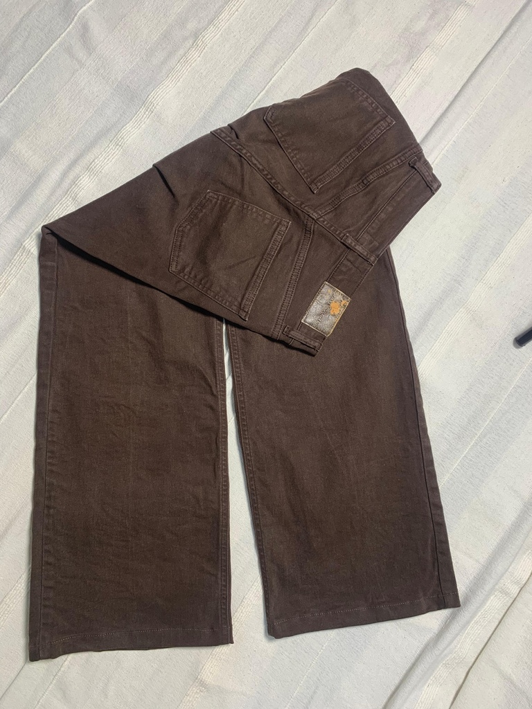 brown baggy pants