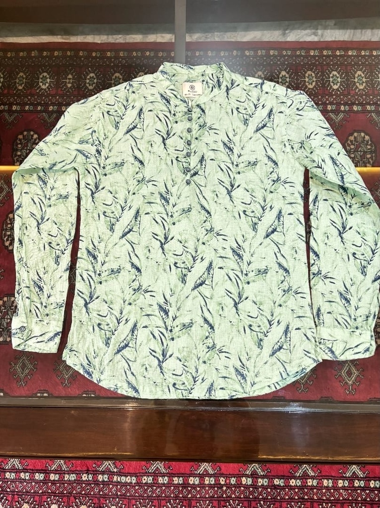 Leaf Printed Unisex Shirt