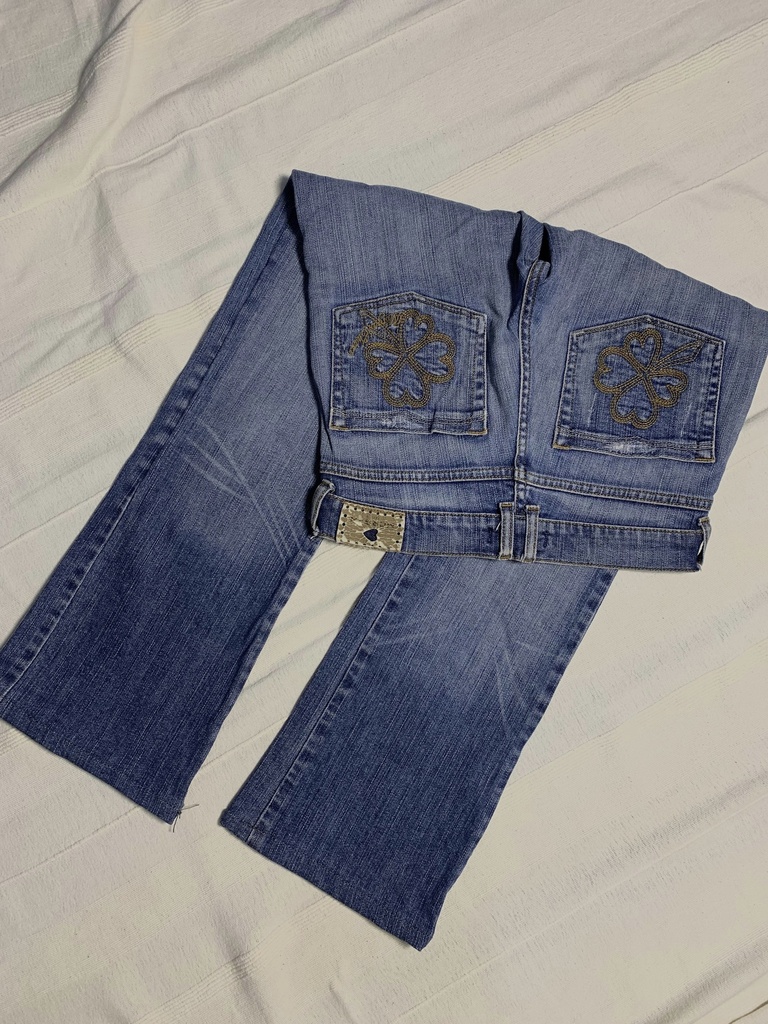 Dark blue jeans
