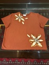 Vintage Orange Floral T-Shirt