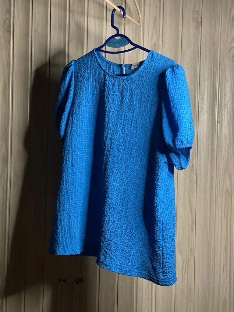 Blue Textured Top