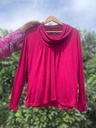Maroon Cowl Neck Top