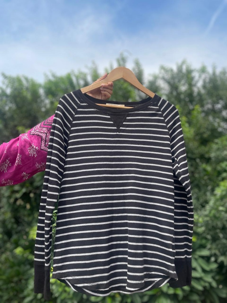 Monochrome Stripped Top