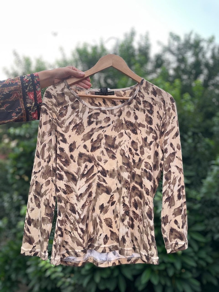 Sequin Printed Top