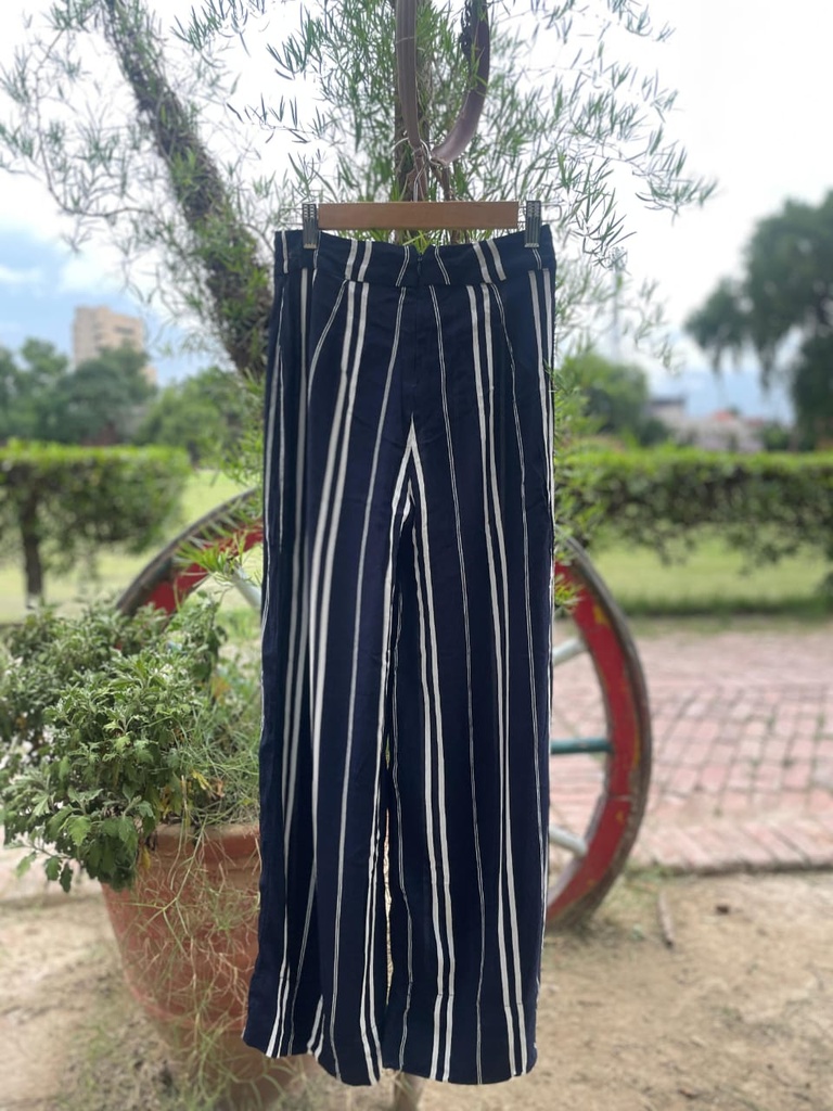 Stripped Plazo Pants