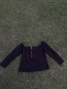 Black half shoulder shirt