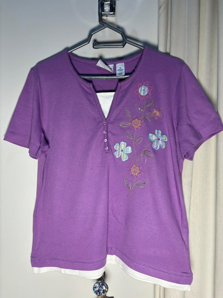 Embroidered Floral T-Shirt