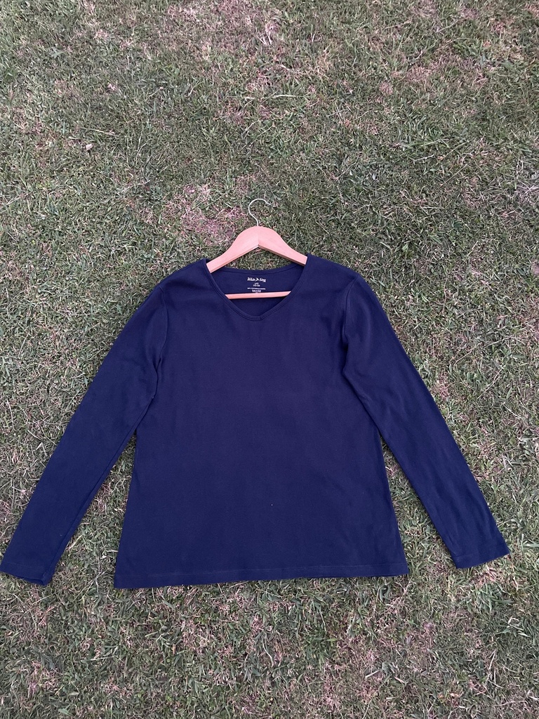 blue simple shirt