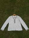 black and white shirt