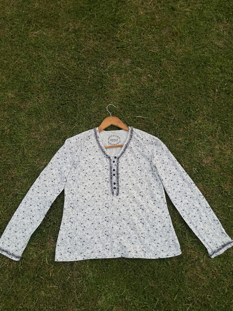black and white shirt