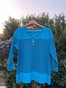 blue stripped shirt
