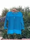 blue stripped shirt