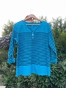 blue stripped shirt