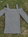 Black and White Striped Shirt