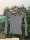 Black and White Striped Shirt