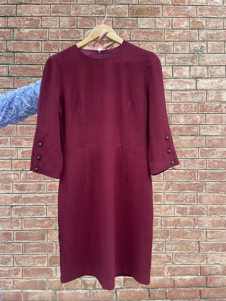 Maroon Mini Dress