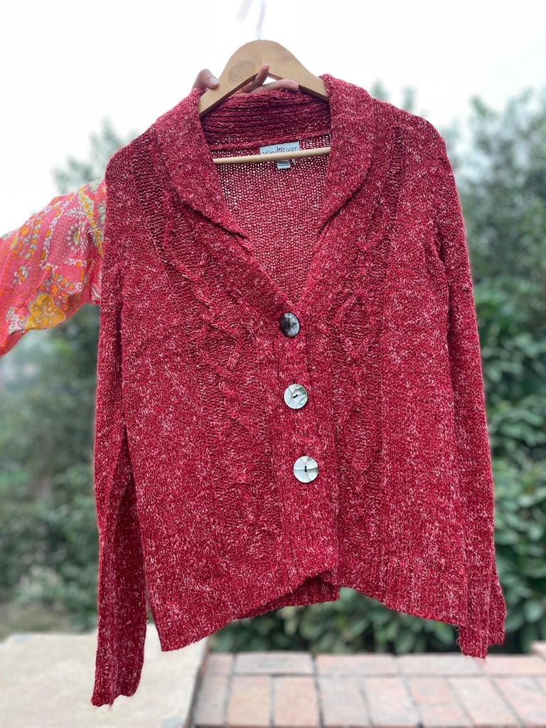 Maroon Cardigan