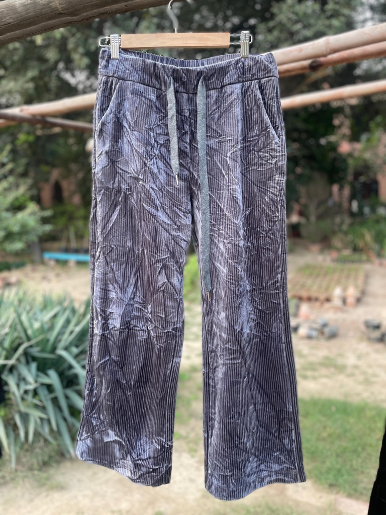 Grey Velvet Trousers