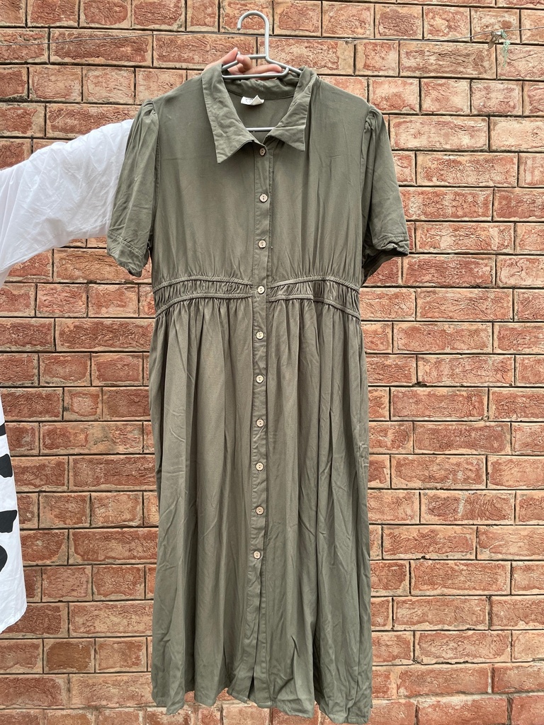 Khaki Green Dress