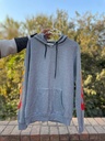 Unisex Hoodie with flamey sleeves
