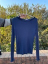 Navy Fitted Top