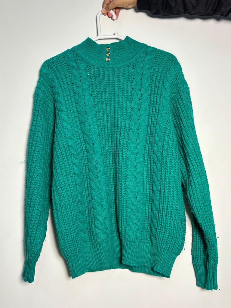 Forest Green Knitted Sweater