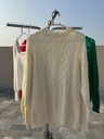 White Knitted Sweater