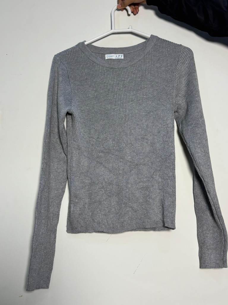 Grey Fitted Top