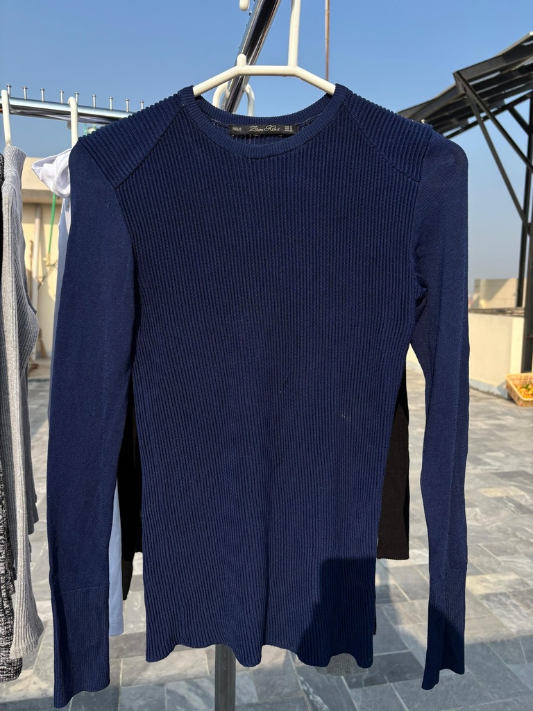 Blue Fitted Top