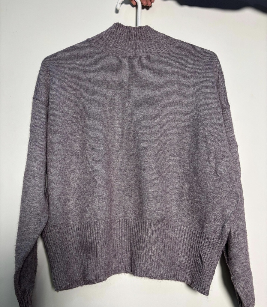 Crop Turtle Neck Sweater