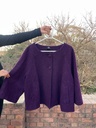 Purple Poncho Blazer