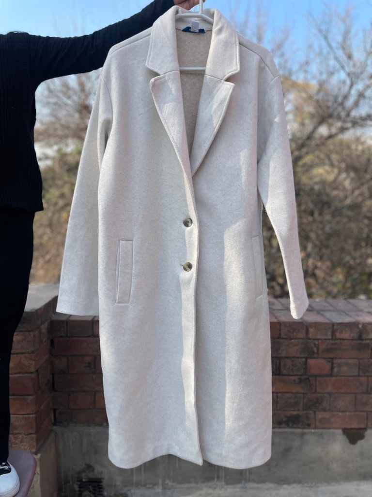 White Long Blazer
