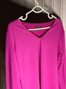 Hot pink V neck shirt
