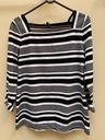 Black and white striped top