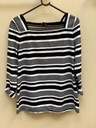 Black and white striped top