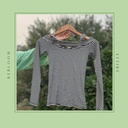 Monochrome Cold-shoulder Top