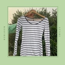 Black Whit Striped Shirt