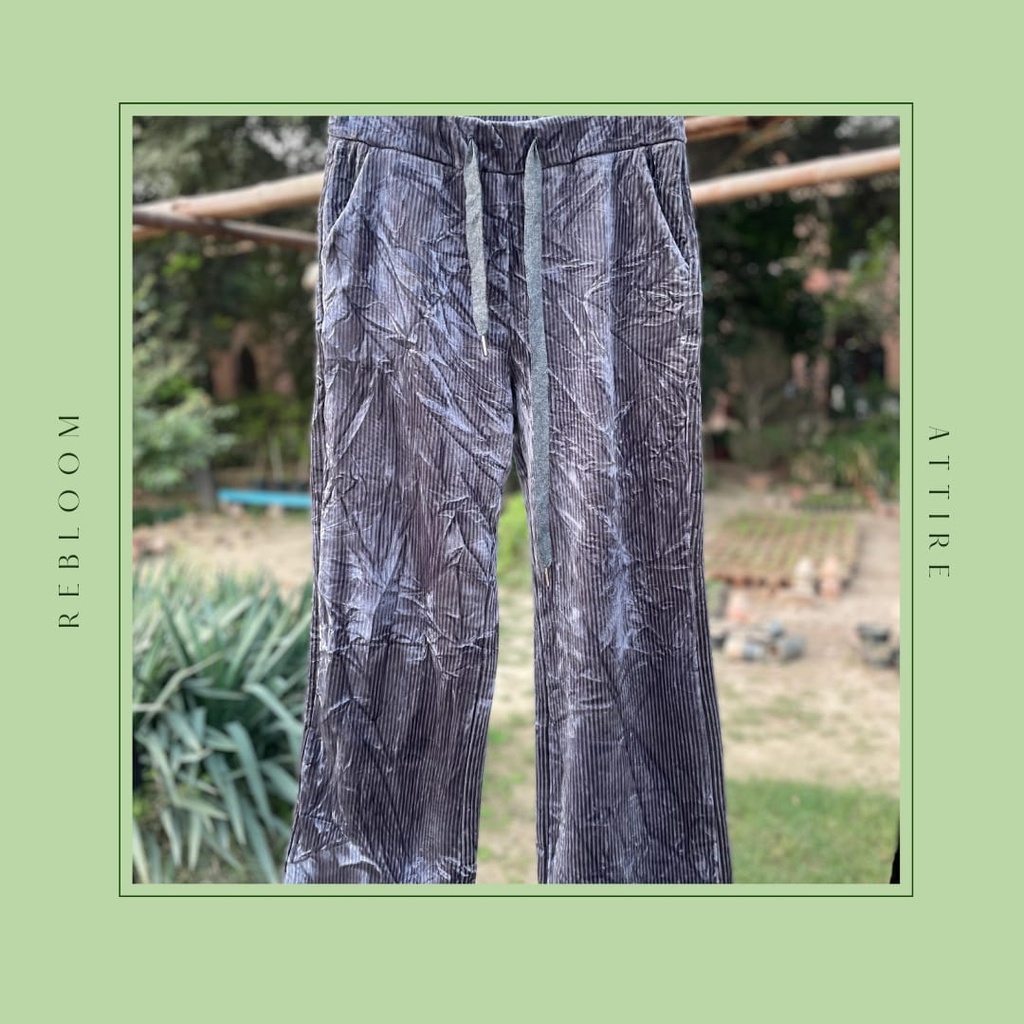 Grey Velvet Trousers