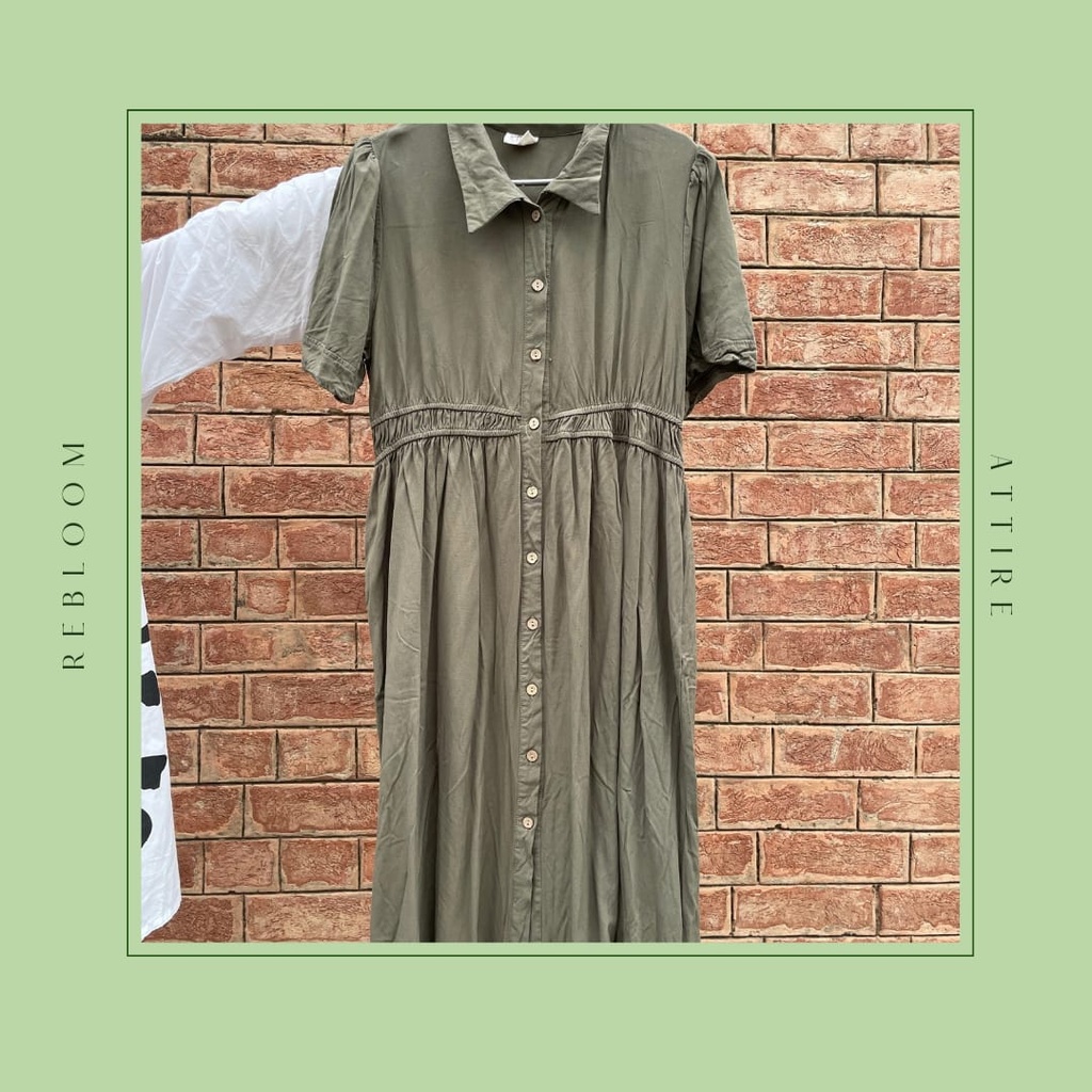 Khaki Green Dress