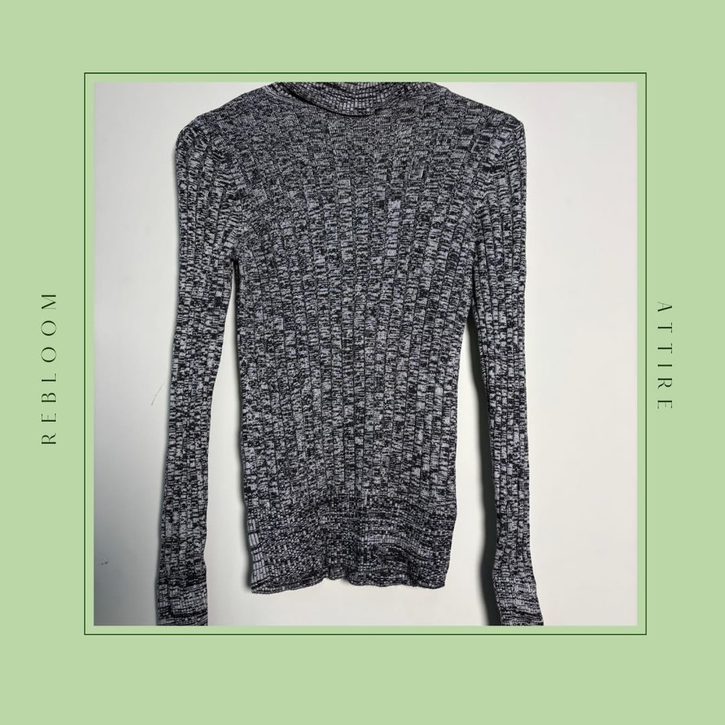 Dark Grey High neck Top