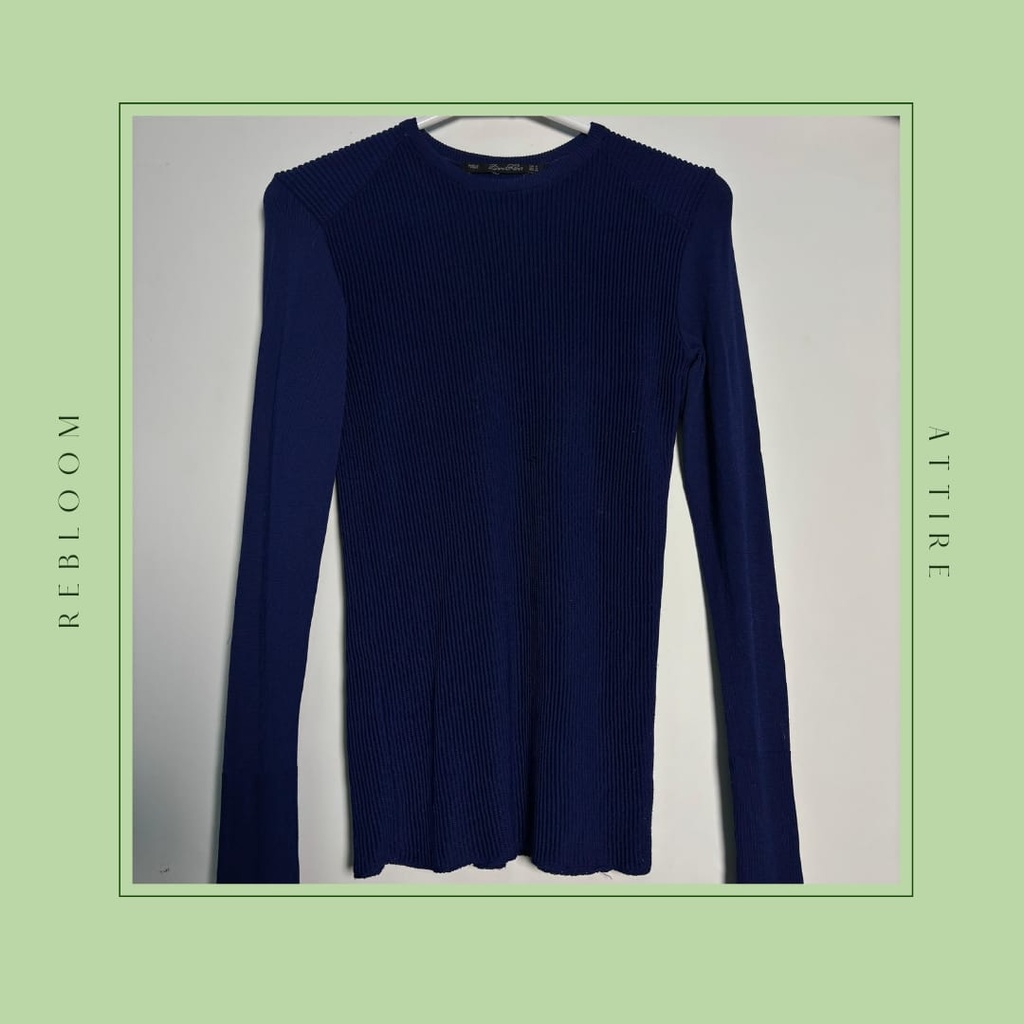 Blue Fitted Top