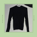 Black Slim Fit Top