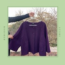 Purple Poncho Blazer