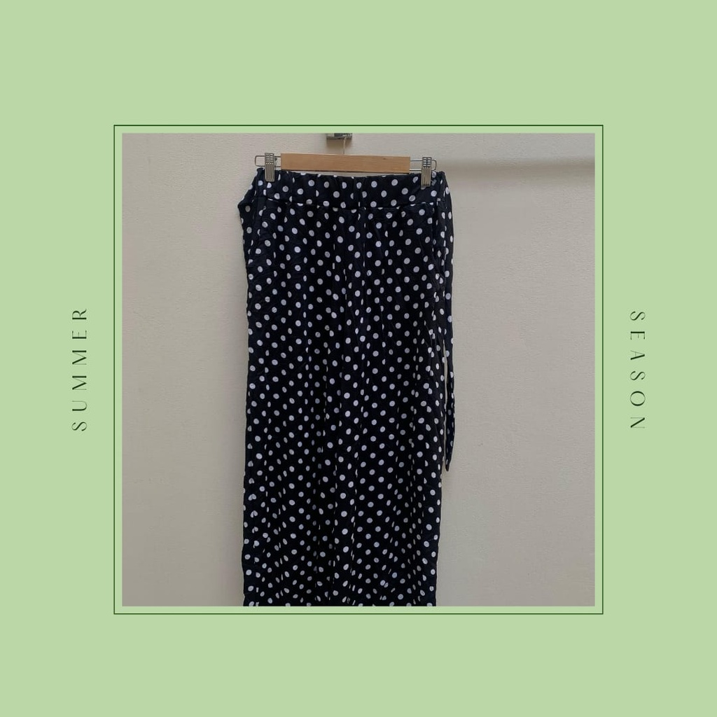 Polkadots plazzo trousers