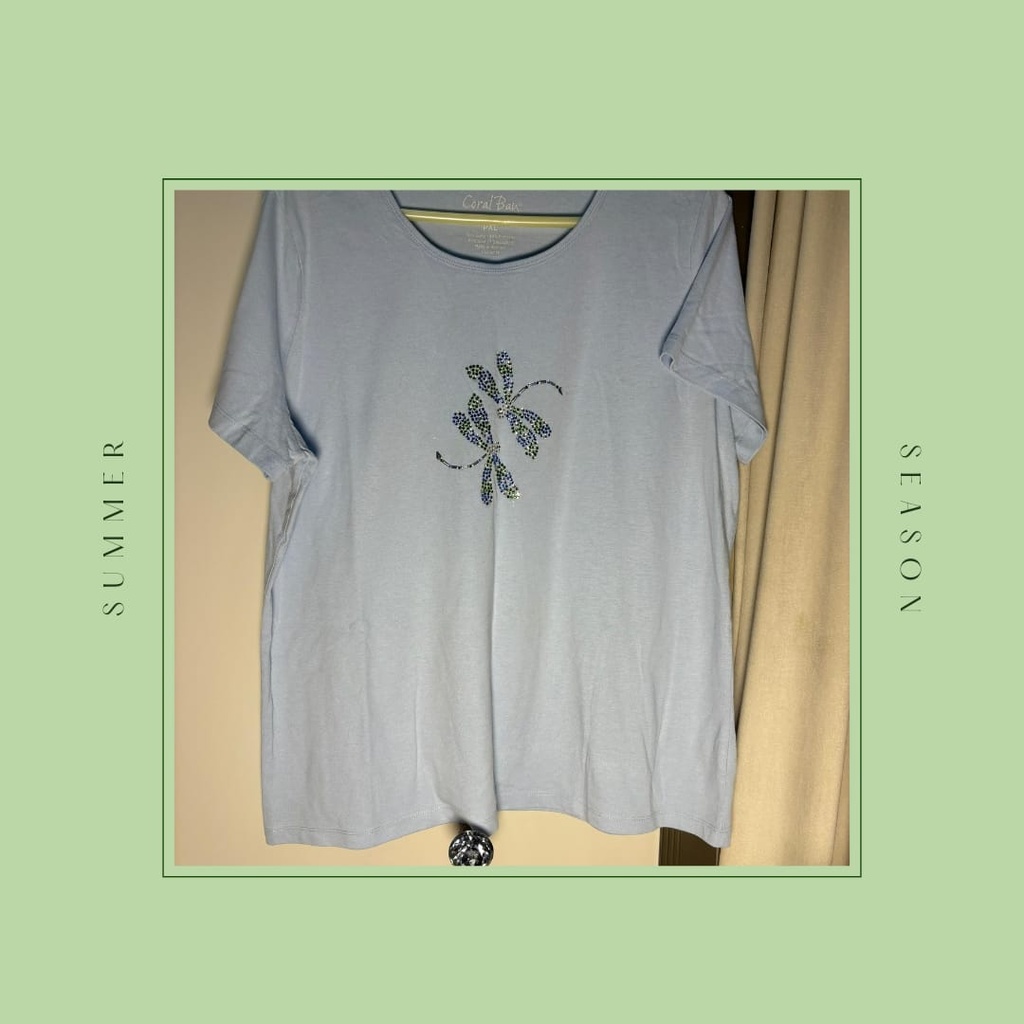Dragonfly Sequin Relaxed T-Shirt