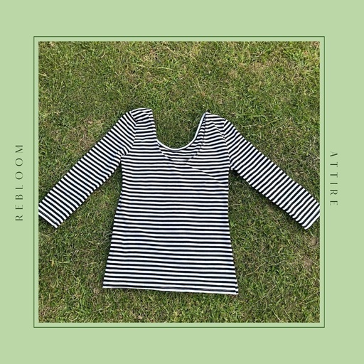 Black and white stripped shirt