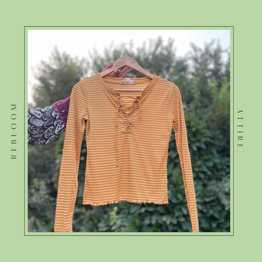 Yellow stripped shirt