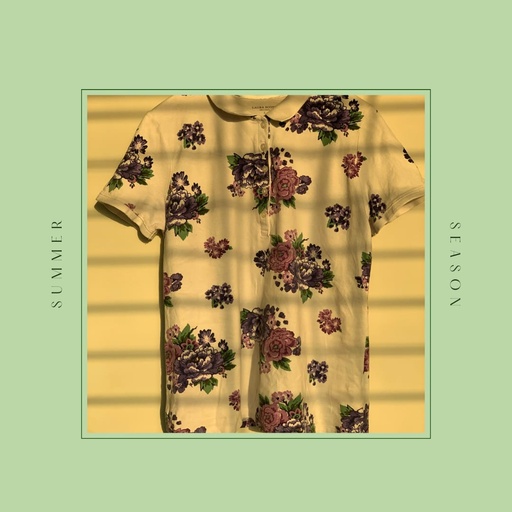 Printed Floral Polo T-Shirt