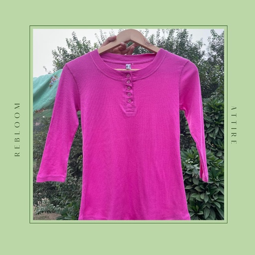 FUCHSIA SLIM FIT TOP