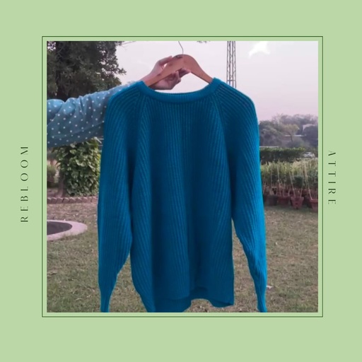 Blue Knitted Sweater
